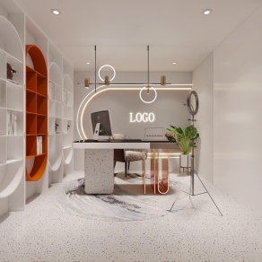 现代直播间3D模型下载